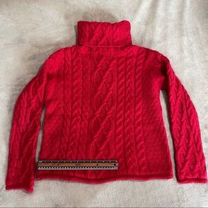 100% Merino Wool Irish Cable Knit Sweater